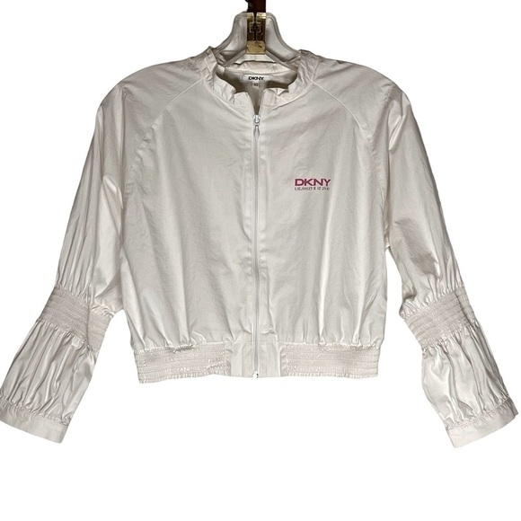 DKNY Vintage Smocked Sleeve Jacket Child’s size 10 - Picture 1 of 10